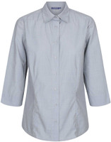 1253WL GloWeave Womens End On End 3/4 Sleeve Shirt Silver 1253WL GloWeave Womens End On End 3/4 Sleeve Shirt Silver