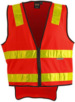 SW10A AIW Hi-Vis Vic Road Safety Vest Fluoro Red/Yellow SW10A AIW Hi-Vis Vic Road Safety Vest Fluoro Red/Yellow