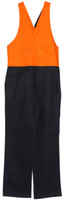 SW201 AIW Hi-His Two Tone Men's Cotton Drill Action Back Overall-Regular Orange/Navy SW201 AIW Hi-His Two Tone Men's Cotton Drill Action Back Overall-Regular Orange/Navy