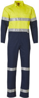 SW207 AIW Hi-Vis Men's Light Weight Cotton Coverall with 3M Tape-Regular Yellow/Navy