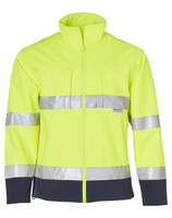 SW29 AIW Hi-Vis 2-Tone Safety Softshell Jacket 3M Tape Yellow/Navy SW29 AIW Hi-Vis 2-Tone Safety Softshell Jacket 3M Tape Yellow/Navy