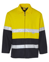 SW31A AIW Hi-Vis Two Tone Bluey Safety Jacket with 3M Tapes Yellow/Navy SW31A AIW Hi-Vis Two Tone Bluey Safety Jacket with 3M Tapes Yellow/Navy