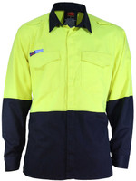 3441 DNC Inherent FR PPE1 2T L/W Shirt Yellow/Navy 3441 DNC Inherent FR PPE1 2T L/W Shirt Yellow/Navy
