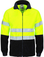 3830 DNC HiVis Two Tone Full Zip Polar Fleece with Generic R/Tape Yellow/Navy 3830 DNC HiVis Two Tone Full Zip Polar Fleece with Generic R/Tape Yellow/Navy