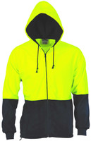 3927 DNC HiVis Two Tone Full Zip Polar Fleece Hoodie Yellow/Navy 3927 DNC HiVis Two Tone Full Zip Polar Fleece Hoodie Yellow/Navy