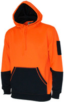 3721 DNC HiVis 2 Tone Super Fleecy Hoodie Orange/Navy 3721 DNC HiVis 2 Tone Super Fleecy Hoodie Orange/Navy