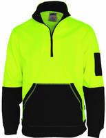 3724 DNC HiVis 1/2 Zip Super Fleecy Yellow/Navy 3724 DNC HiVis 1/2 Zip Super Fleecy Yellow/Navy