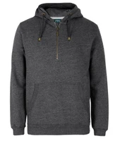 S3FHZ C of C 1/2 Brass Zip Hoodie Graphite Marle S3FHZ C of C 1/2 Brass Zip Hoodie Graphite Marle