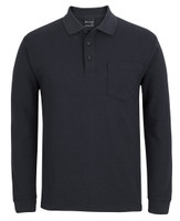 210PL JB's Wear 210 L/S Pocket Polo Black 210PL JB's Wear 210 L/S Pocket Polo Black