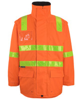 6DVRL JB's Wear Vic Road D+N Zip Off Sleeve Longline Jacket Orange 6DVRL JB's Wear Vic Road D+N Zip Off Sleeve Longline Jacket Orange