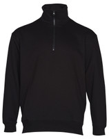 FL02 Winning Spirit Falcon Fleece Sweat Top Mens Black FL02 Winning Spirit Falcon Fleece Sweat Top Mens Black