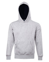 FL09K Winning Spirit Passion Fleece Hoodie Kids Grey/Navy FL09K Winning Spirit Passion Fleece Hoodie Kids Grey/Navy