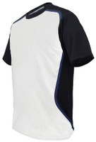 CT1503 Bocini Adults Sublimated Sports Tee Shirt White/Black/Navy CT1503 Bocini Adults Sublimated Sports Tee Shirt White/Black/Navy