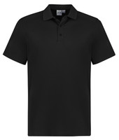 P206MS Biz Collection Mens Action Short Sleeve Polo Black P206MS Biz Collection Mens Action Short Sleeve Polo Black