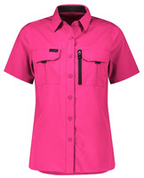 ZW765 Syzmik Workwear Womens Outdoor S/S Shirt Pink