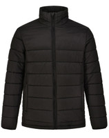 JK59 Winning Spirit Mens Sustainable Insulated Puffer Jacket (3D Cut) Black JK59 Winning Spirit Mens Sustainable Insulated Puffer Jacket (3D Cut) Black