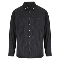 W82 Identitee Brody Mens Long Sleeve Shirt Charcoal/Black