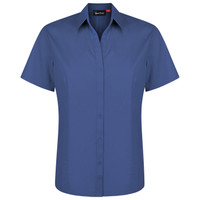 W04 Identitee Rodeo Ladies Short Sleeve Shirt Royal W04 Identitee Rodeo Ladies Short Sleeve Shirt Royal
