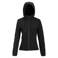 CL12 Identitee Kepler Ladies Hooded Soft Shell Jacket Black