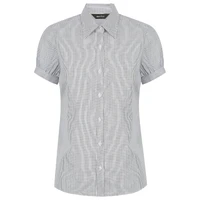 W39 Identitee Sussex Ladies Short Sleeve Shirt Black