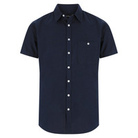 W72 Identitee Floyd Mens Short Sleeve Shirt Navy