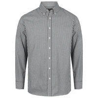 W44 Identitee Miller Mens Long Sleeve Shirt Black/White W44 Identitee Miller Mens Long Sleeve Shirt Black/White