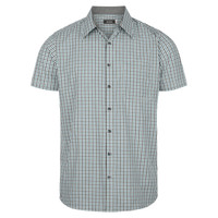 W55 Identitee Hudson Mens Short Sleeve Shirt Green/Black/White W55 Identitee Hudson Mens Short Sleeve Shirt Green/Black/White