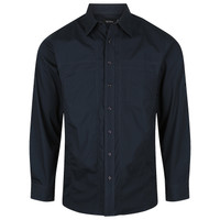 W12 Identitee Aston Mens Long Sleeve Shirt Ink W12 Identitee Aston Mens Long Sleeve Shirt Ink