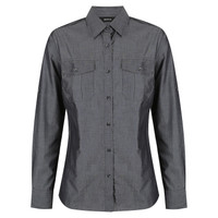 W59 Identitee Jasper Ladies Long Sleeve Shirt Graphite