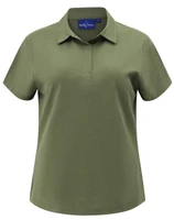 PS98 Winning Spirit Womens High Performance Graphene Polo Olive Green