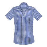 43412 Biz Corporates Womens Springfield Short Sleeve Shirt French Navy