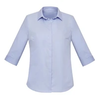 RS968LT Biz Corporates Womens Charlie 3/4 Sleeve Shirt Blue Chambray
