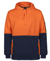 6HVPJ JB's Wear Hi Vis 330g Pull Over Hoodie Orange/Navy 6HVPJ JB's Wear Hi Vis 330g Pull Over Hoodie Orange/Navy
