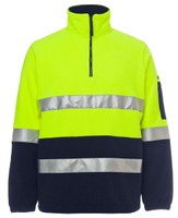 6DNPF JB's Wear Hi Vis (D+N) 1/2 Zip Polar Fleece Lime/Navy 6DNPF JB's Wear Hi Vis (D+N) 1/2 Zip Polar Fleece Lime/Navy