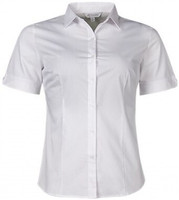 2910S Aussie Pacific Kingswood Lady Shirt Short Sleeve White