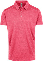 P446HBM Mens' Challenger 100% Polyester Polo Red Marl P446HBM Mens' Challenger 100% Polyester Polo Red Marl