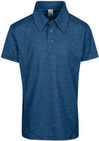 P346KSM Kid's Challenger 100% Polyester Polo Teal Marl P346KSM Kid's Challenger 100% Polyester Polo Teal Marl