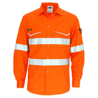 3590 DNC RipStop Cotton Cool Shirt with CSR Reflective Tape L/S Orange 3590 DNC RipStop Cotton Cool Shirt with CSR Reflective Tape L/S Orange