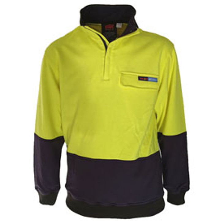 3423 DNC HiVis 1/2 Zip FR & HRC2 Jumper Yellow/Navy