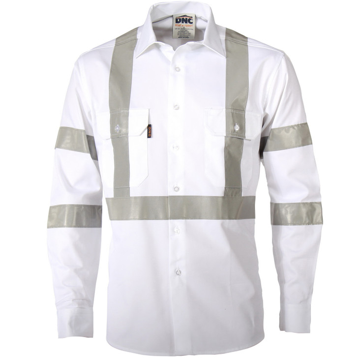 3537 DNC RTA Night Worker White Shirt with CSR R/Tape White