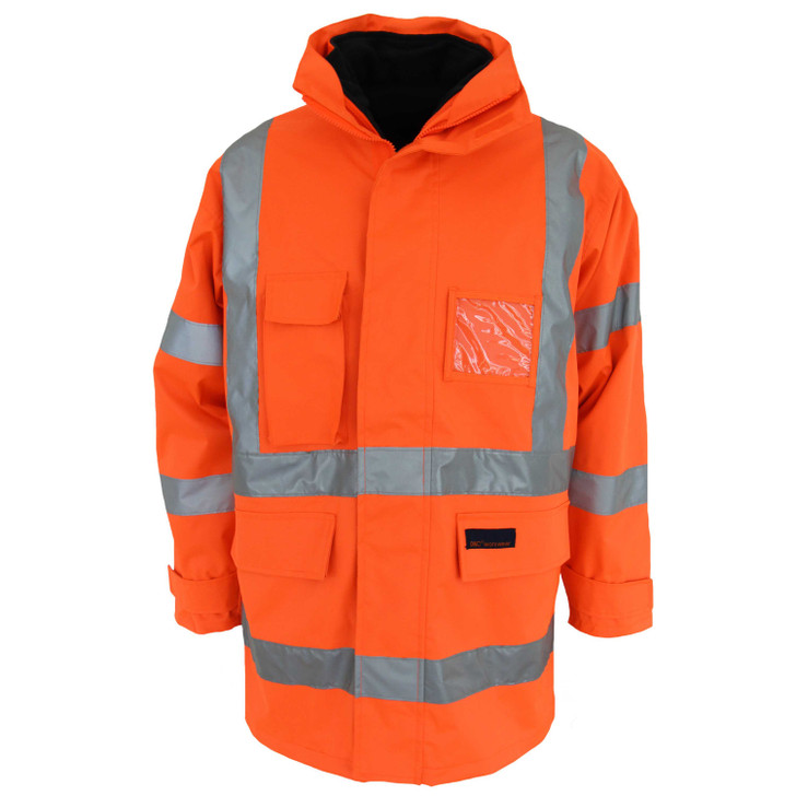 3572 DNC HiVis "6 in 1" Breathable rain jacket Biomotion Orange