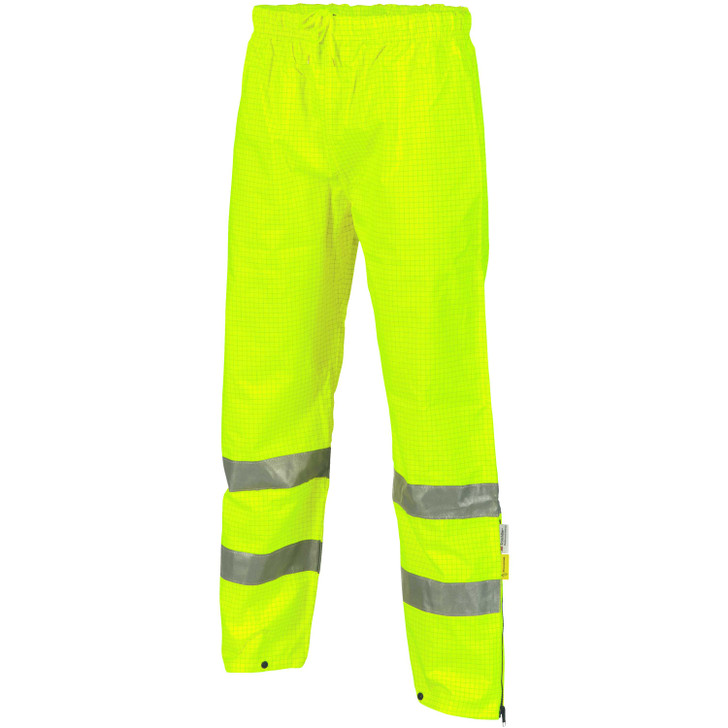 3876 DNC HiVis Breathable and Anti-Static Pants with 3M R/Tape Yellow