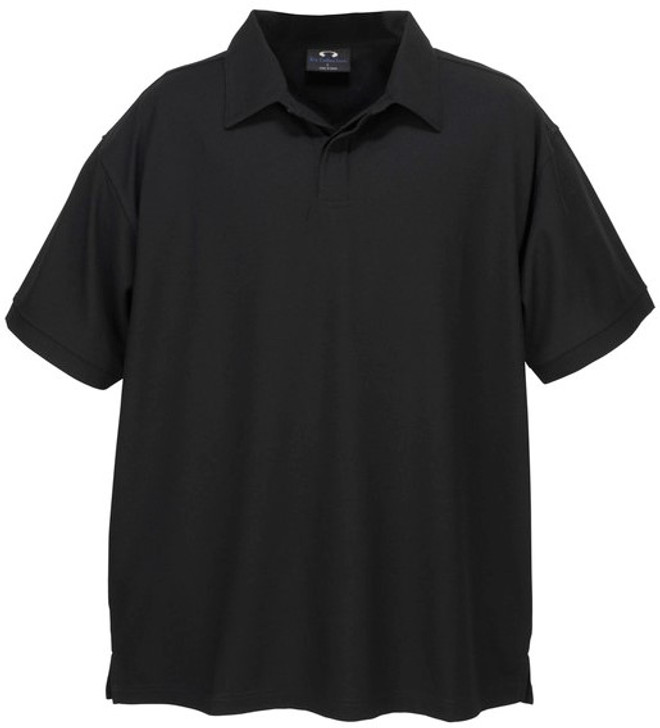 P3300 Mens Micro Waffle Polo Black