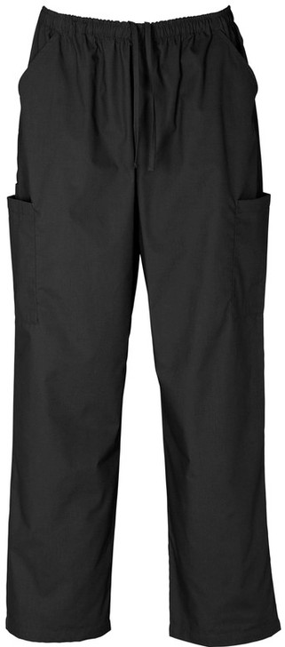 H10610 Unisex Classic Scrubs Cargo Pant Black