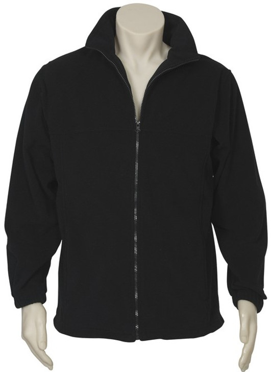 PF630 Mens Plain Micro Fleece Jacket Black