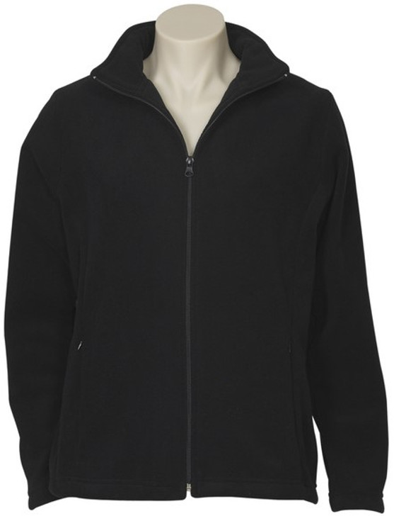 PF631 Ladies Plain Micro Fleece Jacket Black