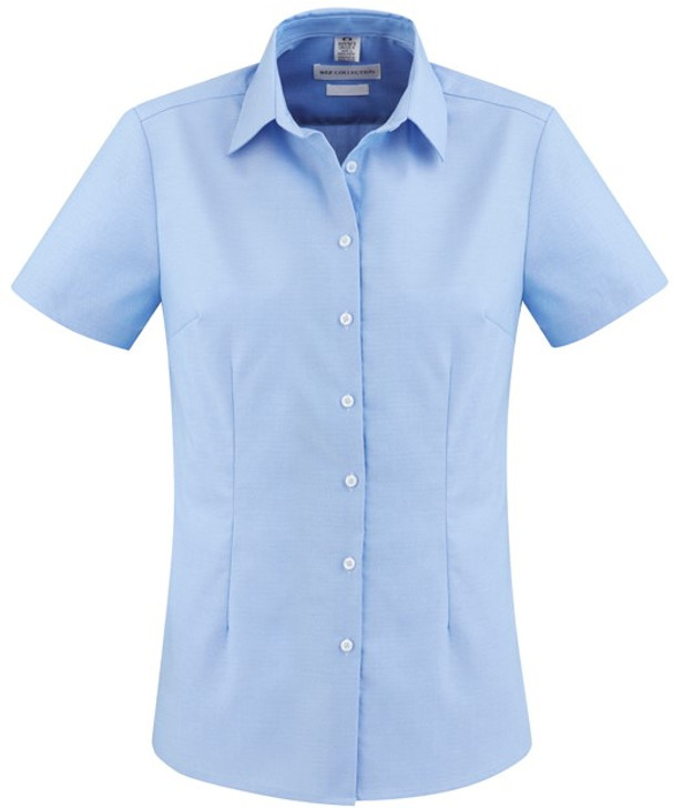 S912LS Ladies Regent S/S Shirt Blue