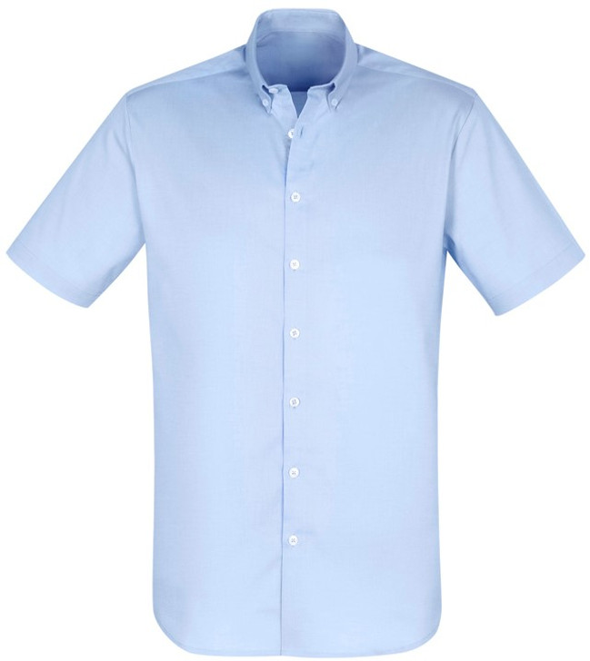 S016MS Camden Mens Short Sleeve Shirt Blue