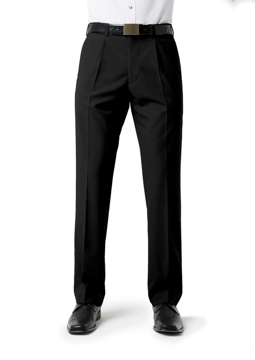 BS29110 Mens Classic Pleat Front Pant Black