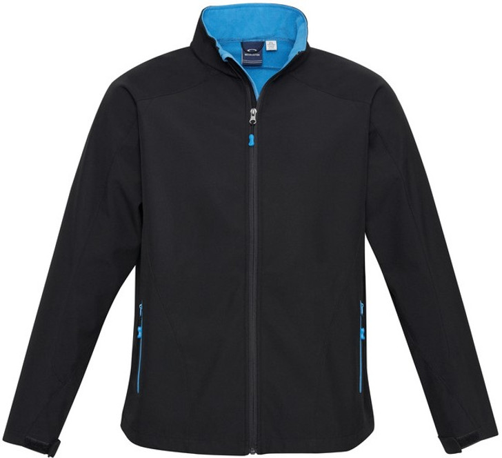 J307M Mens Geneva Jacket Black/Cyan